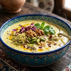 خورشت ماست پسته و گردو
